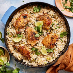 coconut rice and chicken 