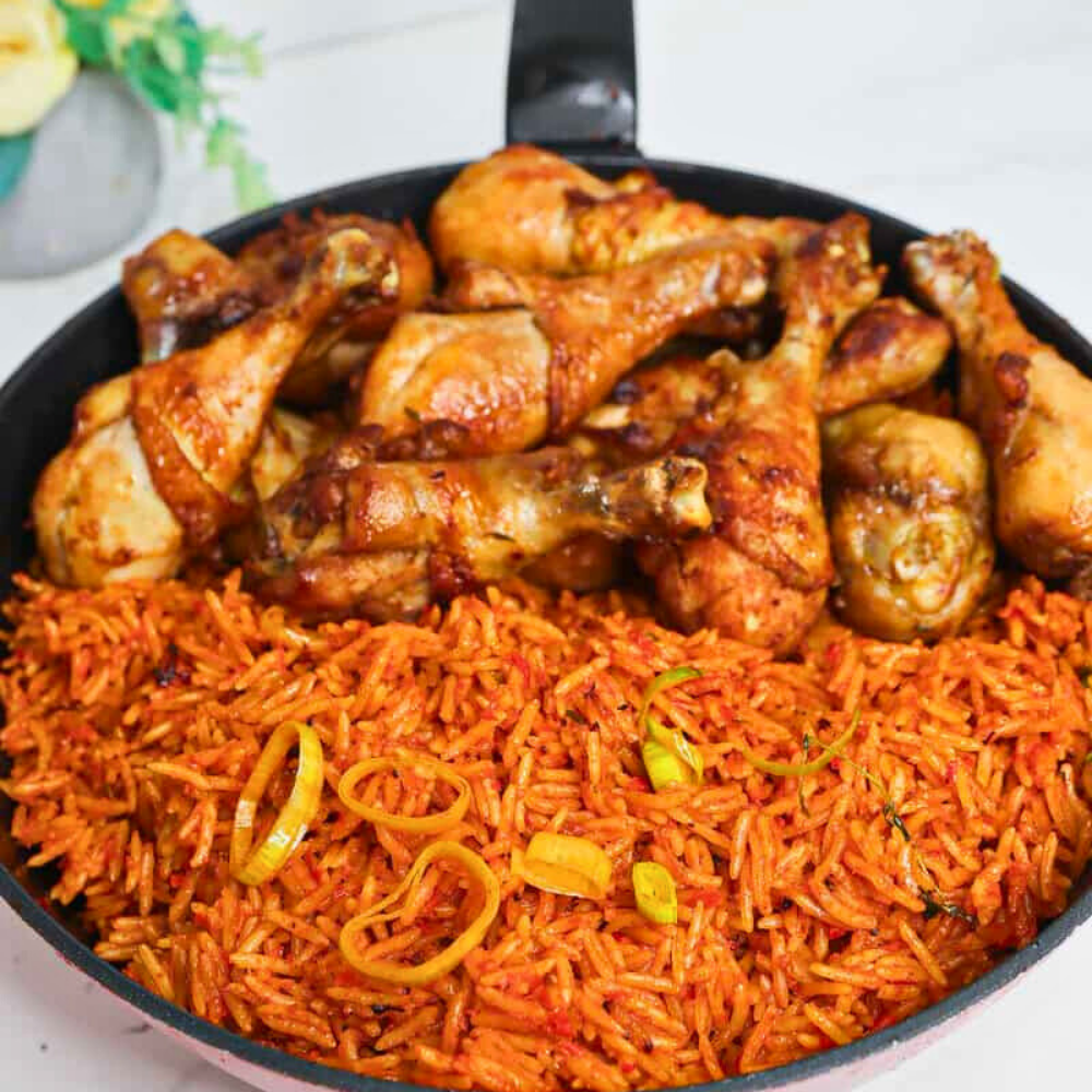 jollof rice and chicken