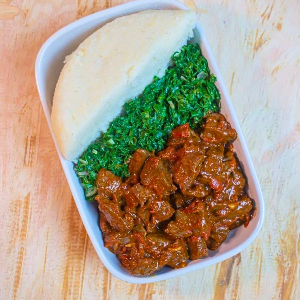 ugali and beef