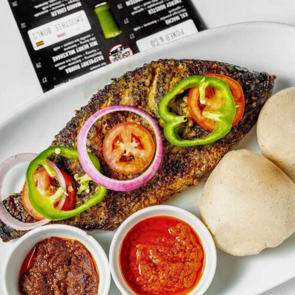 Banku and tilapia